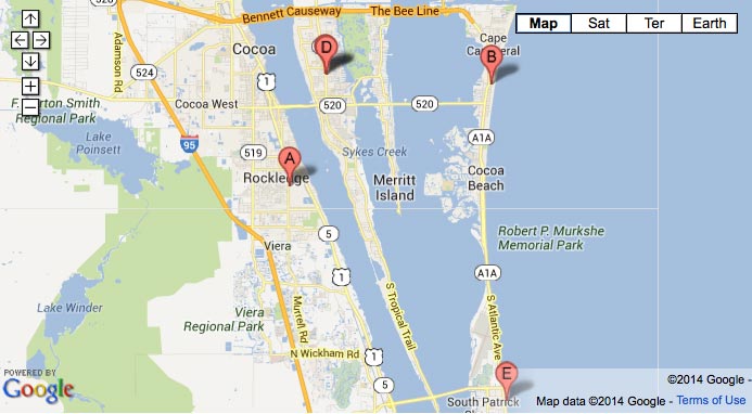 Map Dunkin Donuts Locations